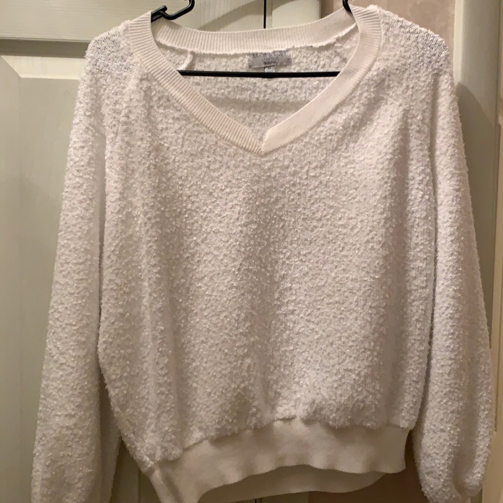 Terricloth Balloon Sleeve Sweater size Medium